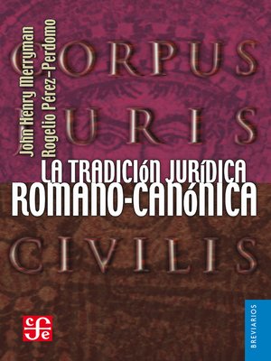 cover image of La tradición jurídica romano-canónica